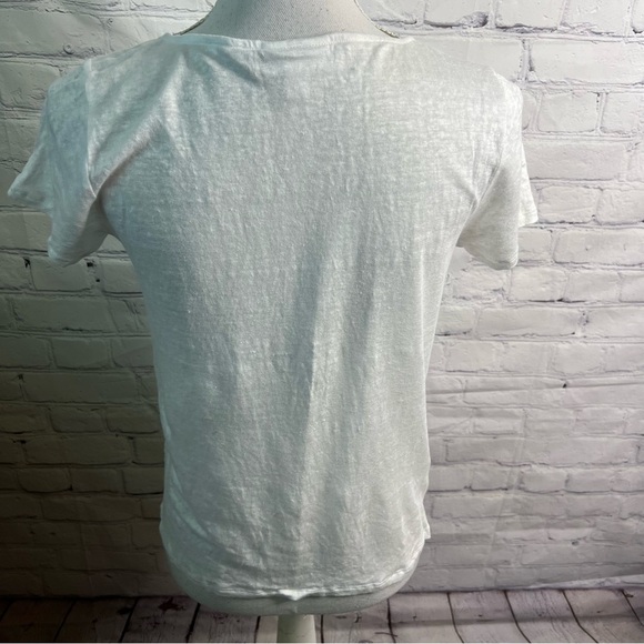 J. Jill Love Linen Sailboat Shirt Small Petite - Picture 2 of 5